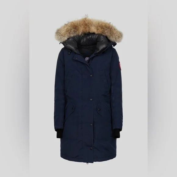 Canada Goose Women's navy ellesmere parka size medium NWT - Picture 2 of 6